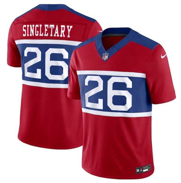 Men & Women & Youth New York Giants #26 Devin Singletary Century Red Alternate Vapor F.U.S.E. Limited Football Stitched Jersey